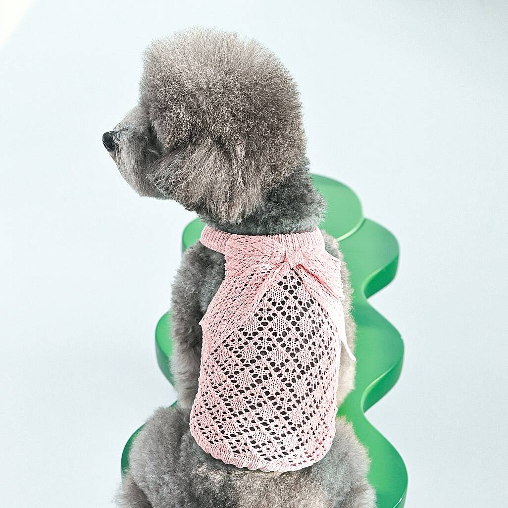 RIBBON COOLING KNIT / INDIAN PINK - 3