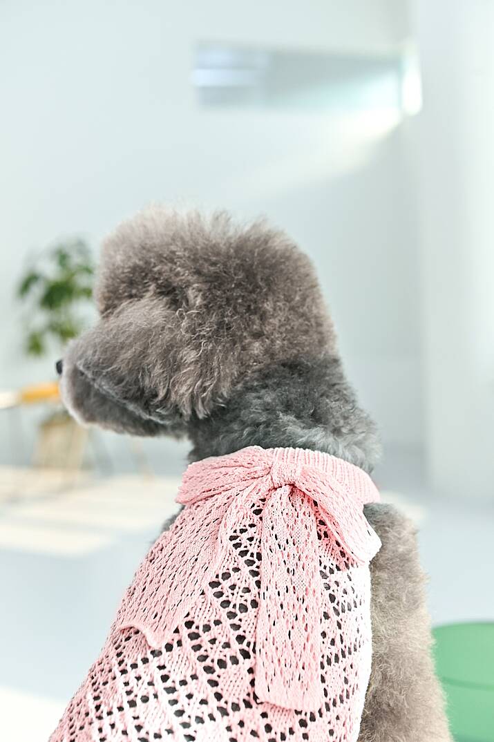 RIBBON COOLING KNIT / INDIAN PINK - 5