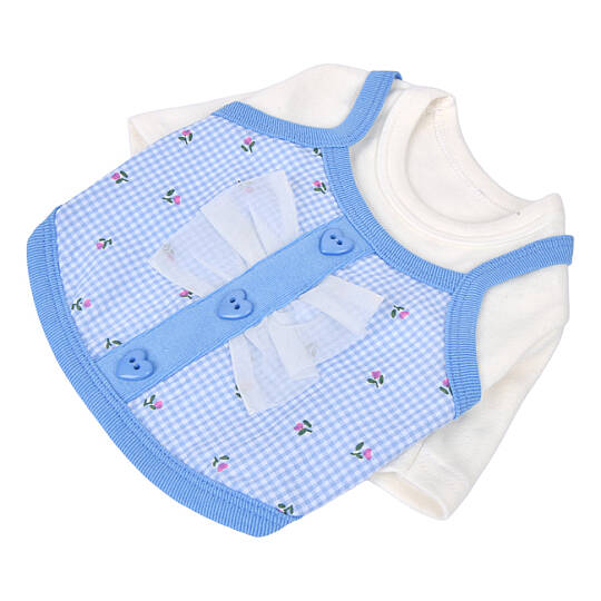 RIBON LAYERD PATTERN / SKY BLUE - 3