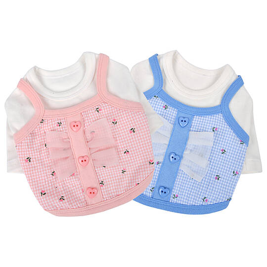 RIBON LAYERD PATTERN / SKY BLUE - 5