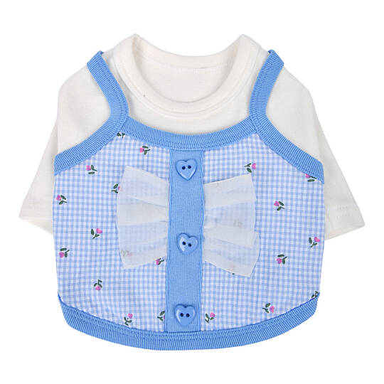 RIBON LAYERD PATTERN / SKY BLUE