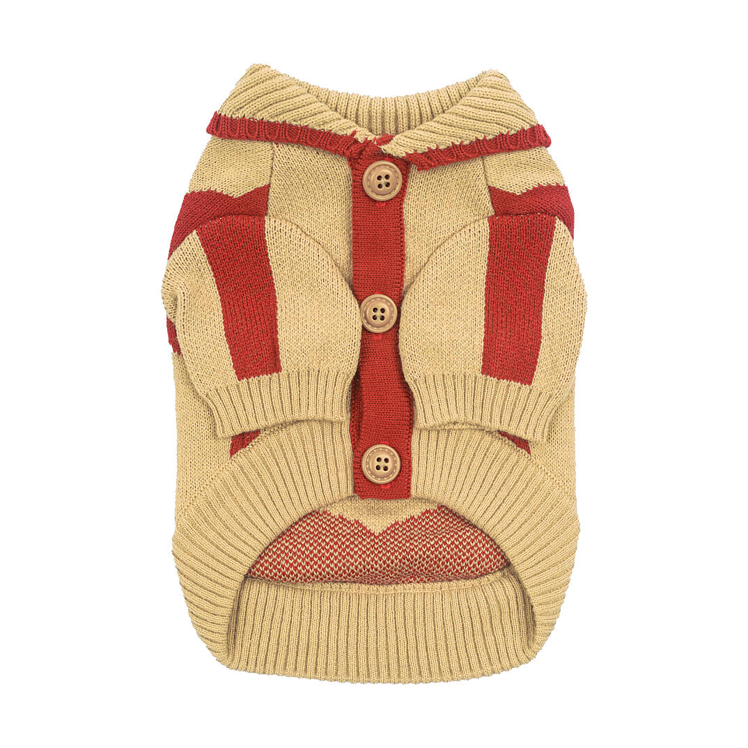 ROUTE 77 KNIT CARDIGAN / BEIGE - 2