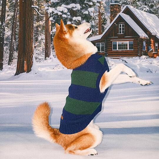 RUGBY STRIPE KNITWEAR / NAVY - 4