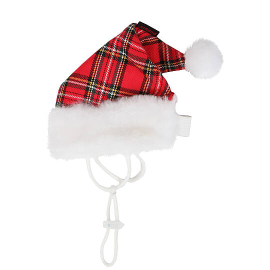 SANTA HAT / CHECK RED