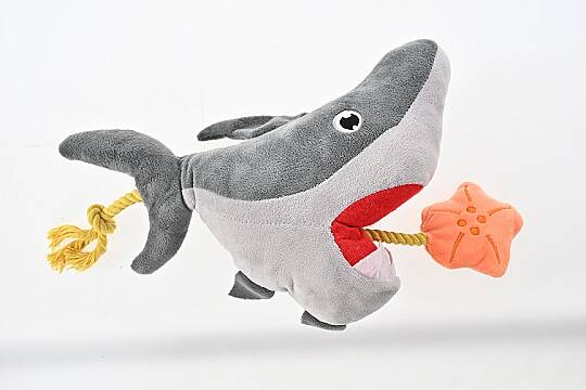 Baby Shark Hareketli İpli Köpek Peluş Oyuncak