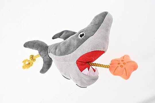 Baby Shark Hareketli İpli Köpek Peluş Oyuncak - 4
