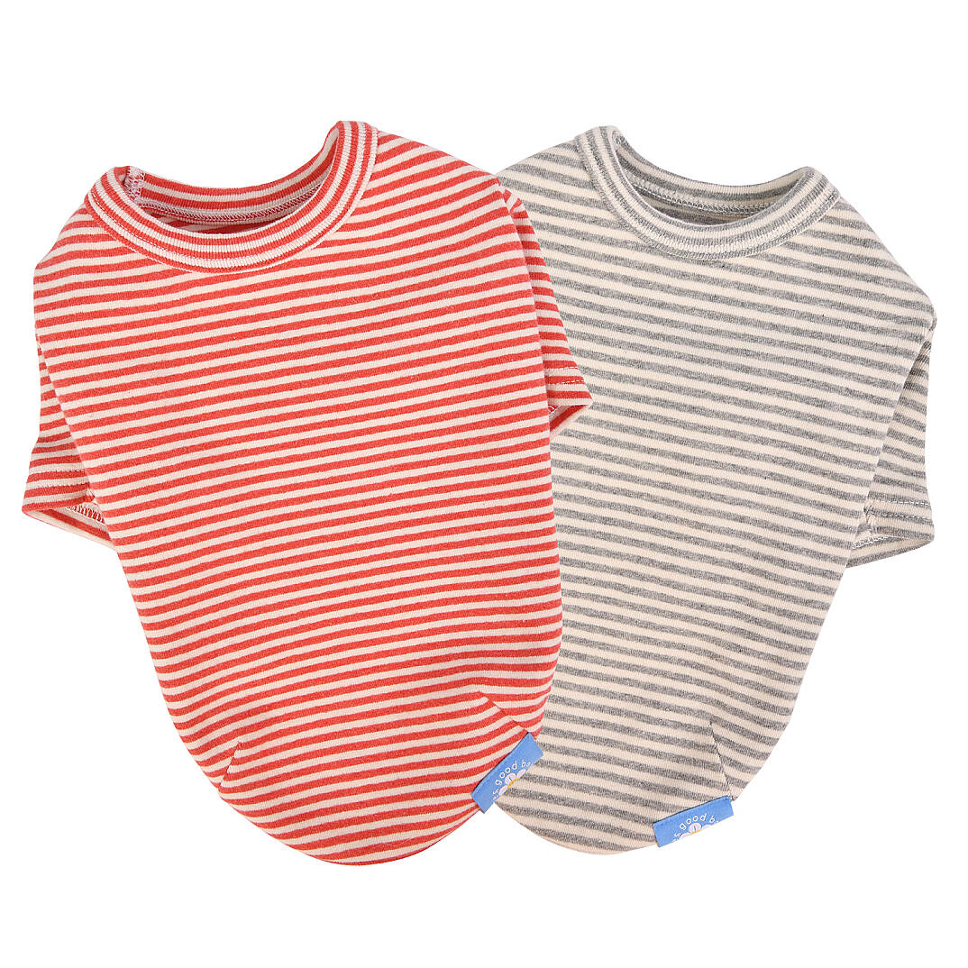 STRIPE ROUND NECK / RED - 7