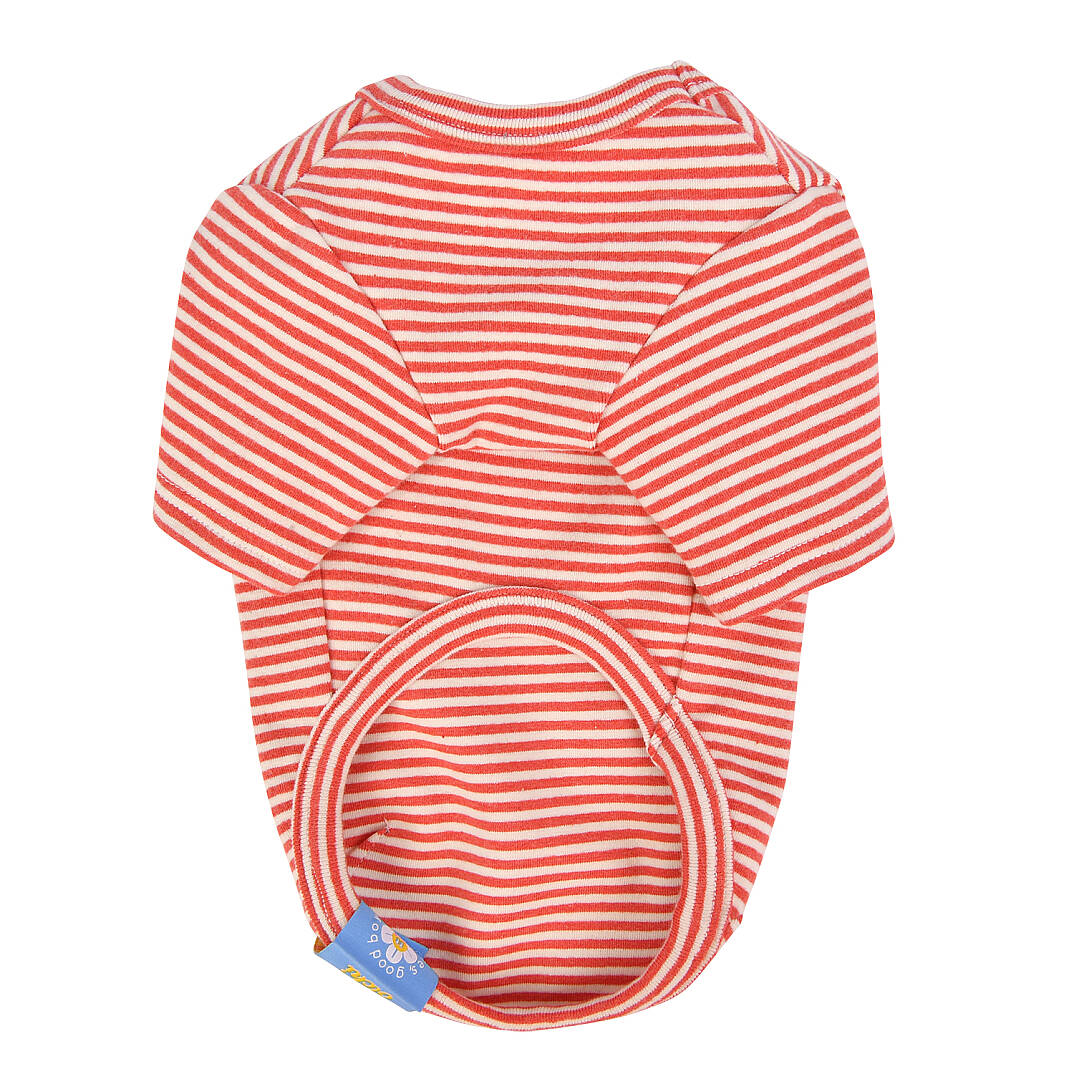 STRIPE ROUND NECK / RED - 2