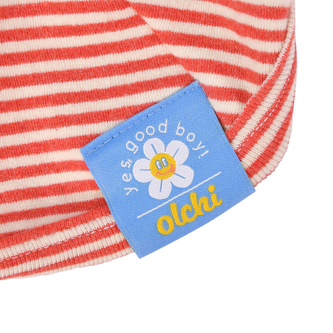 STRIPE ROUND NECK / RED - 4