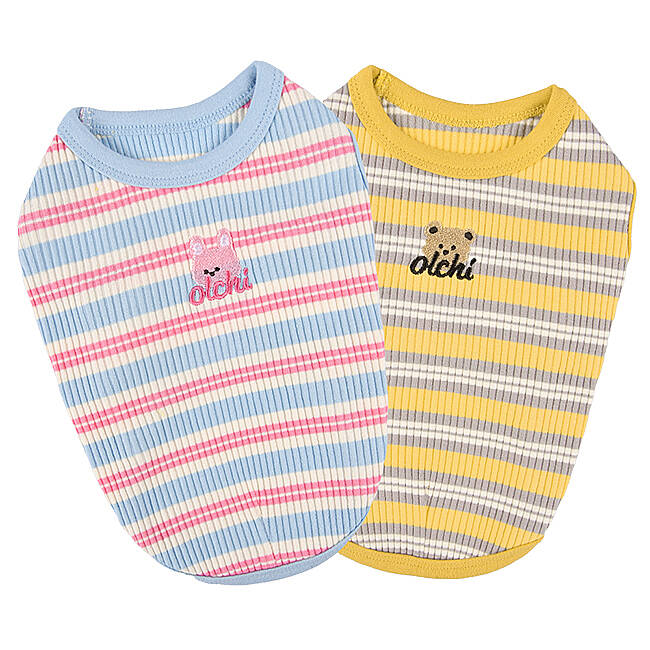 STRIPED BUNNY T-SHIRT / SKY BLUE - 6