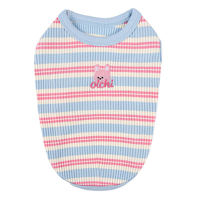 STRIPED BUNNY T-SHIRT / SKY BLUE - 1