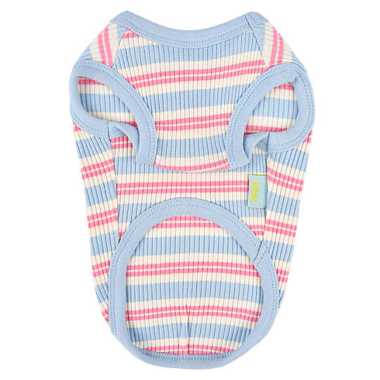 STRIPED BUNNY T-SHIRT / SKY BLUE - 2