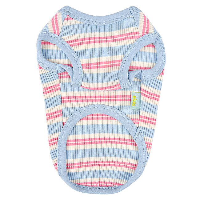 STRIPED BUNNY T-SHIRT / SKY BLUE - 2