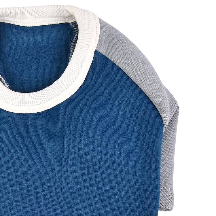 TWO COLOR BLOCK / NAVY - 3