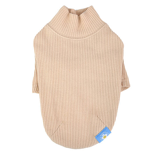 WAVE TURTLENECK / BEIGE