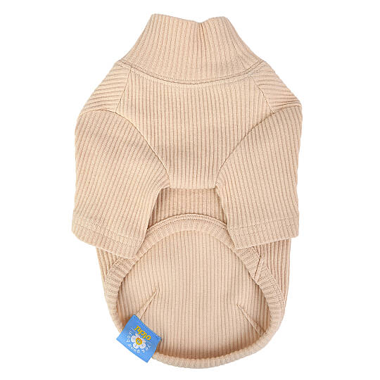 WAVE TURTLENECK / BEIGE - 2