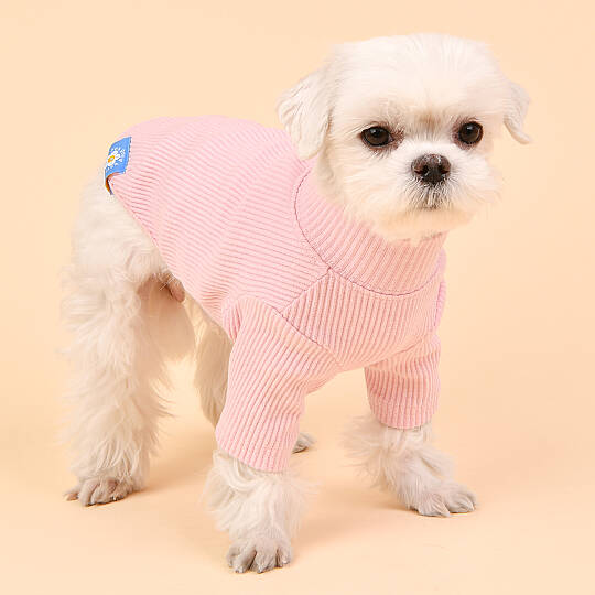 WAVE TURTLENECK / PINK - 5