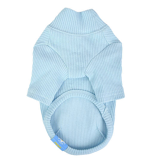 WAVE TURTLENECK / SKY BLUE - 2