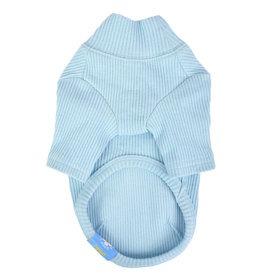 WAVE TURTLENECK / SKY BLUE - 2