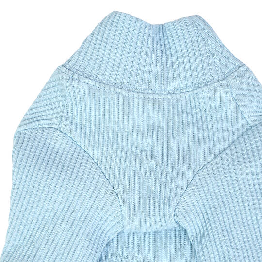 WAVE TURTLENECK / SKY BLUE - 3