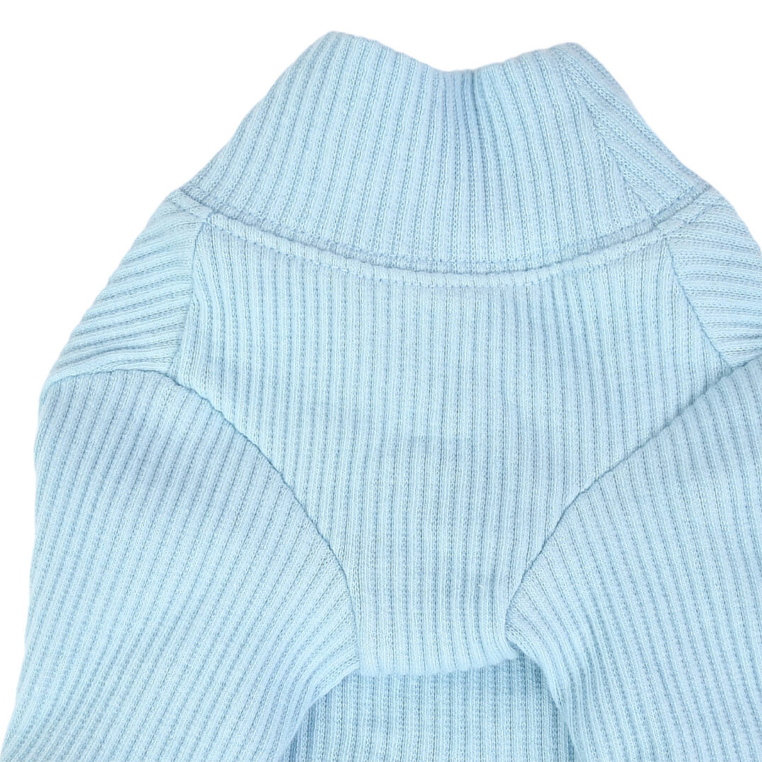 WAVE TURTLENECK / SKY BLUE - 3