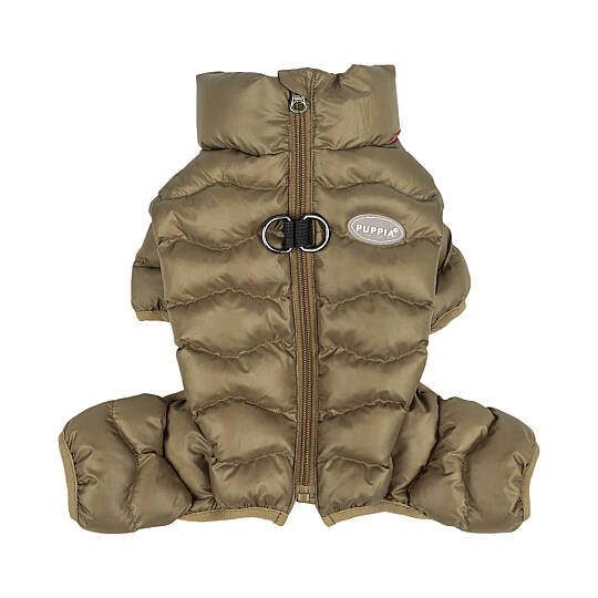 WAVY PUFFER SUIT / BROWN