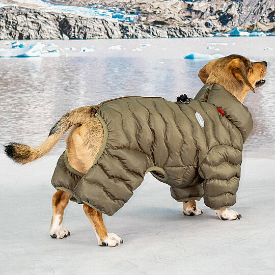 WAVY PUFFER SUIT / BROWN - 5